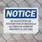 Signmission No Solicitation Or Distribution OSHA Notice Sign, Plastic, 14in W x 10in L, 2PK OS-2PACK-NS-P-1014-L-16195 - alternate 5